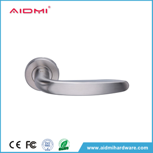Puerta de entrada de tubo hueco de acero inoxidable con manija de palanca de cerradura de embutir