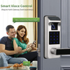Aidmi seguridad Digital cerrojo Tuya APP contraseña sin llave huella dactilar tarjeta inteligente combinación de llave cerradura de puerta para el hogar