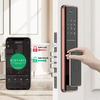 Cerradura de puerta inteligente instalada, cerradura de puerta inteligente fácil, cerradura inteligente, manija de puerta de aluminio sin llave, ADM-J008Pro