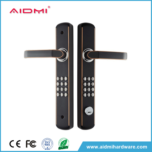 Cerradura de puerta de entrada sin llave mecánica de seguridad con botón pulsador de diseño Popular Aidmi