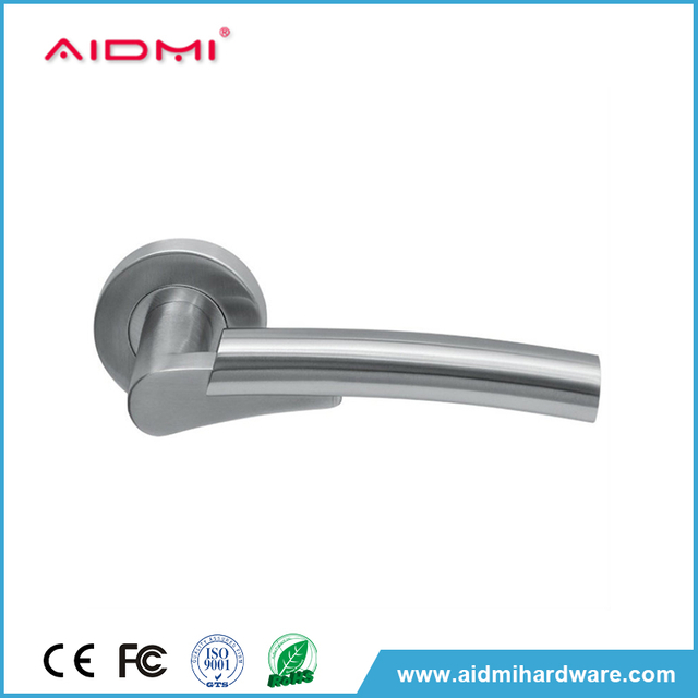 Aidmi personaliza manijas de puerta de acero inoxidable de lujo para puertas interiores manijas de seguridad cepilladas sólidas