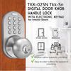 Cerradura de manija de puerta digital Aidmi con teclado electrónico adecuada para cerradura de manija de puerta digital de interior con teclado electrónico