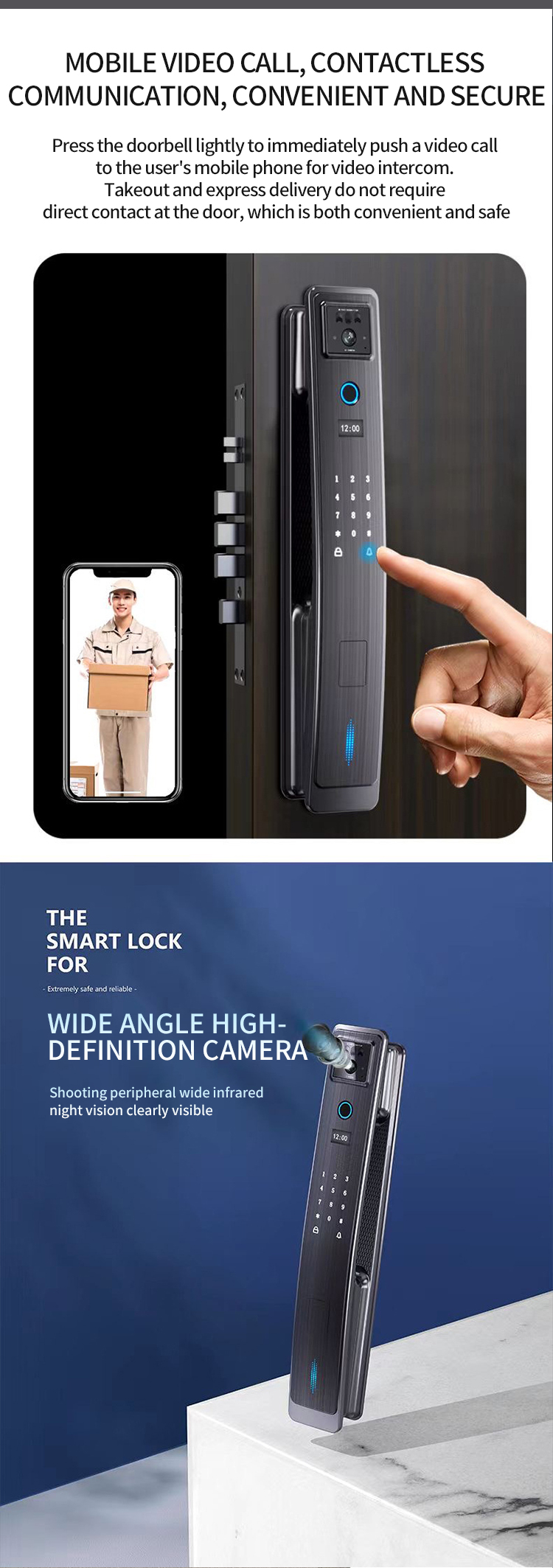 cerradura de puerta con huella digital