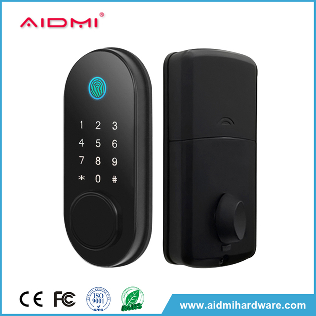 Cerradura de puerta electrónica del cerrojo de Digitaces de las cerraduras elegantes TUYA de la contraseña TTLOCK para la puerta de madera