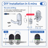 Aidmi-cerradura de puerta eléctrica con huella dactilar, nuevo diseño, aplicación Tuya, puerta corrediza de madera, cerradura inteligente para aplicación Tuya Wifi