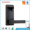 Cerradura de puerta inteligente Aidim, cerradura de puerta de entrada sin llave, huella digital con teclado, cerradura electrónica totalmente controlada por aplicación