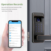 Cerradura de puerta inteligente Aidim, cerradura de puerta de entrada sin llave, huella digital con teclado, cerradura electrónica totalmente controlada por aplicación