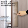 Cerradura de puerta inteligente, cerradura de puerta con código, huella dactilar, cerradura de puerta delantera inteligente, compatible con aplicación TTlock, ADM-S018 de cerradura de puerta
