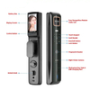 Cerradura de reconocimiento Facial 3D, cerradura de puerta inteligente, cerradura de puerta digital, cerradura de puerta con código ADM-RL001