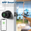 Tirador de puerta Aidmi con huella dactilar y control de aplicación, adecuado para dormitorios, guardarropas, apartamentos, oficinas, hoteles, negro mate