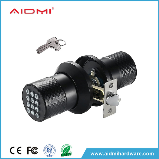 Cerradura de manija de puerta con teclado Aidmi, cerradura de puerta de entrada sin llave con Mango antideslizante, cerradura automática, manija de puerta impermeable segura