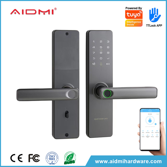disponible en los principales lugares públicos Cerraduras de puertas inteligentes cerradura de combinación con cerradura de huellas dactilares