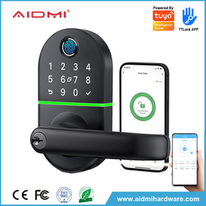 Aidmi WiFi Smart Home teclado electrónico sin llave cerrojo puerta borde cerradura contraseña tarjeta combinación cerradura de puerta para el hogar