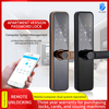cerradura de puerta inteligente Funciona con cerradura de puerta de aplicación Cerradura de puerta delantera inteligente con huella digital ADM-S024