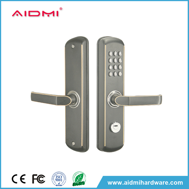 Cerradura de puerta con botón pulsador de diseño Popular personalizado Aidmi, cerradura de puerta de acero inoxidable, cerradura mecánica de 3 dígitos