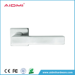 Herrajes para puertas interiores Manija de puerta de palanca sólida cuadrada de acero inoxidable