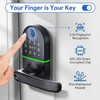 Aidmi WiFi Smart Home teclado electrónico sin llave cerrojo puerta borde cerradura contraseña tarjeta combinación cerradura de puerta para el hogar