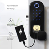 Cerradura de puerta inteligente, cerradura de puerta digital, cerradura de puerta con código, cerradura de puerta delantera inteligente con huella dactilar, ADM-J002