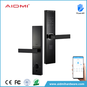 Cerradura de puerta inteligente, cerradura de puerta con código, huella dactilar, cerradura de puerta delantera inteligente, compatible con aplicación TTlock, ADM-S018 de cerradura de puerta