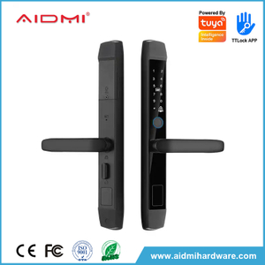 Cerradura de puerta con código, cerradura de puerta inteligente, cerradura de puerta digital con huella dactilar, cerradura de puerta delantera inteligente ADM-S021