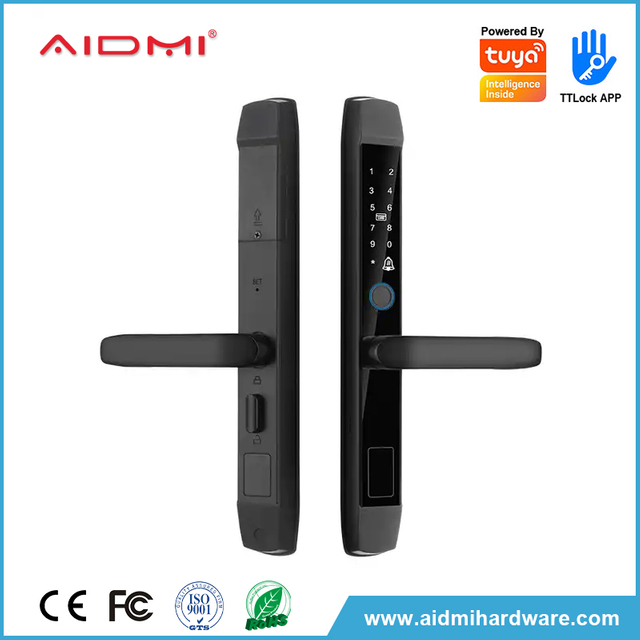 Cerradura de puerta con código, cerradura de puerta inteligente, cerradura de puerta digital con huella dactilar, cerradura de puerta delantera inteligente ADM-S021