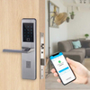 Cerradura de puerta inteligente, cerradura de puerta con código, cerradura de puerta digital, cerradura de puerta delantera inteligente con huella dactilar, ADM-S019