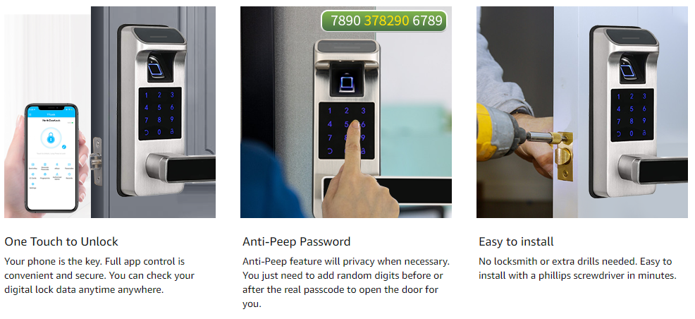 Cerradura de puerta de la aplicación TTlock