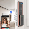 Cerradura de puerta inteligente instalada, cerradura de puerta inteligente fácil, cerradura inteligente, manija de puerta de aluminio sin llave, ADM-J008Pro