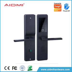 Cerradura de puerta inteligente, cerradura de puerta con código, cerradura de puerta digital, cerradura de puerta delantera inteligente con huella dactilar, ADM-S019