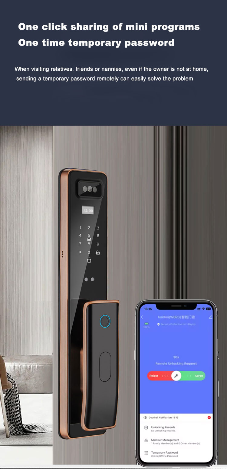cerradura de puerta inteligente a prueba de agua