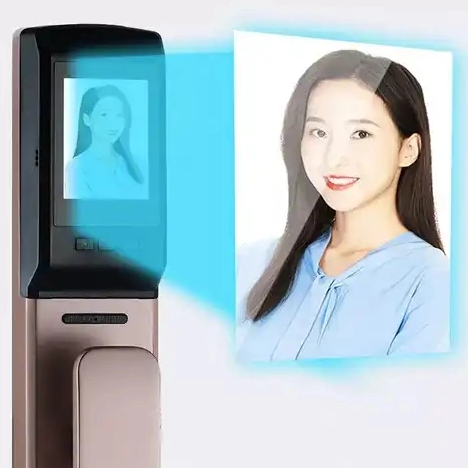 cerradura de puerta inteligente con c&aacute;mara