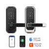ADM-J001Pro Smart Life Tuya App Wifi cerradura de puerta inteligente Digital escáner biométrico de huellas dactilares contraseña cerradura inteligente