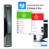 Aidmi Seguridad TUYA WIFI Cerradura Inteligente Electrónica de Madera Smartlock Eléctrico Huella Digital Sin Llave Ttlock Puerta Digital Cerradura Inteligente