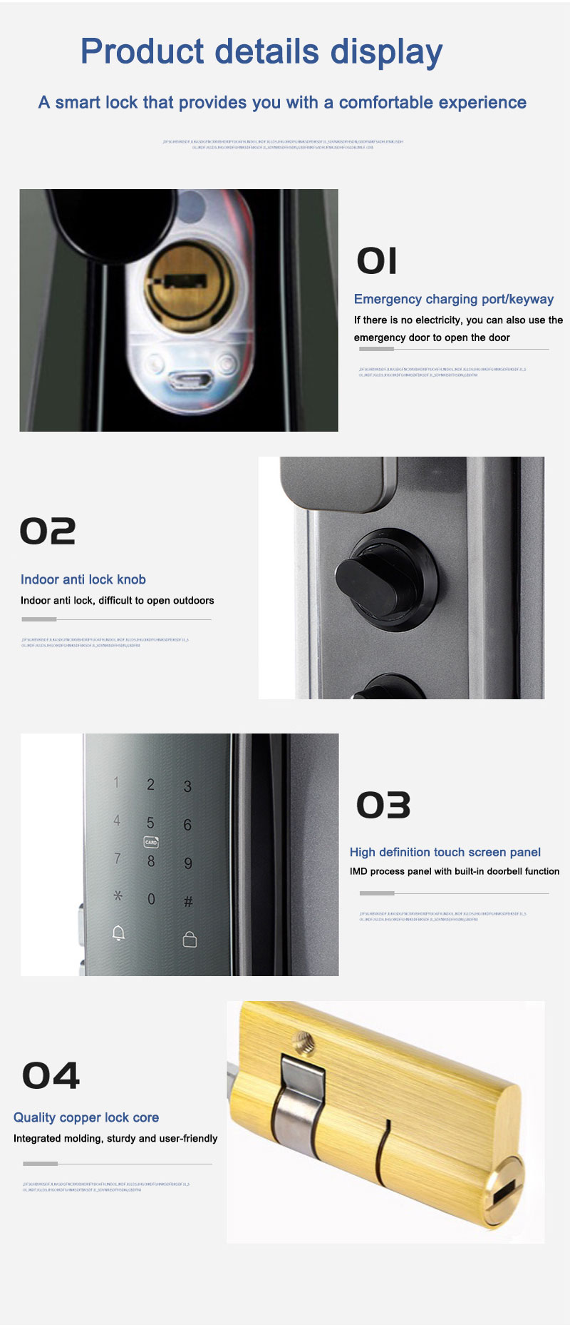 cerradura de puerta con aplicaci&oacute;n TuYa 