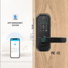 ADM-J001Pro Smart Life Tuya App Wifi cerradura de puerta inteligente Digital escáner biométrico de huellas dactilares contraseña cerradura inteligente
