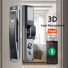 Cerradura inteligente Aidmi, cerradura de latón para cámara de identificación facial, cerradura biométrica inteligente con huella dactilar, contraseña ICcard RFID