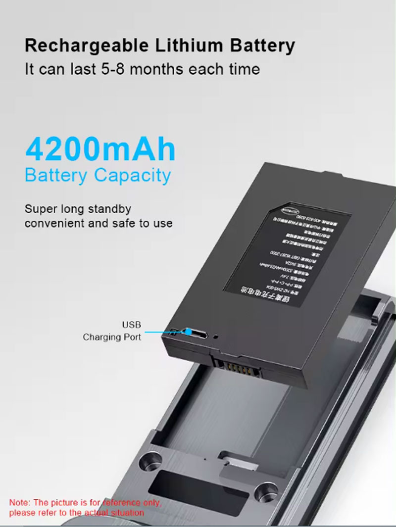 cerradura de puerta inteligente con c&aacute;mara