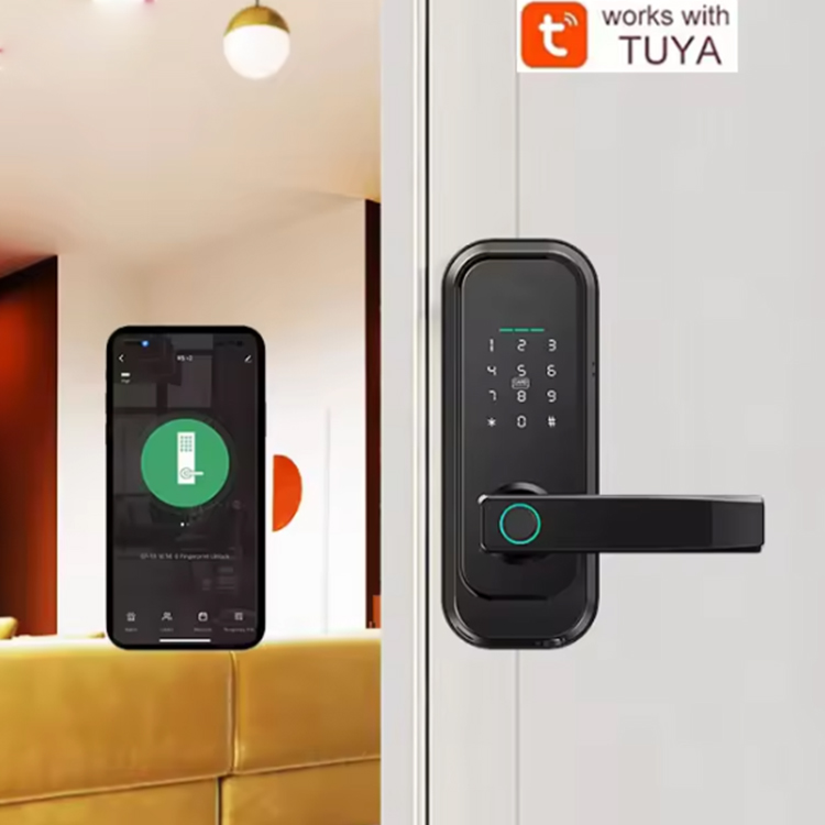 cerradura de puerta con huella digital