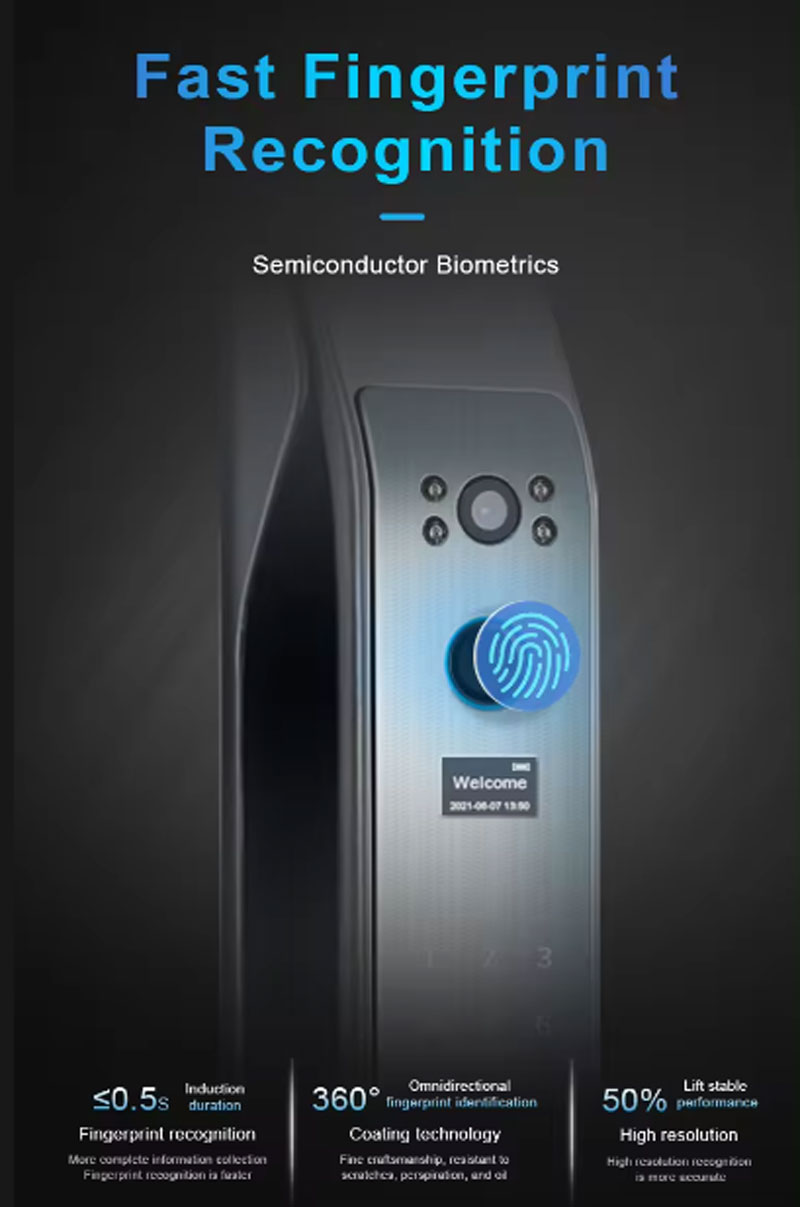 cerradura de puerta inteligente a prueba de agua