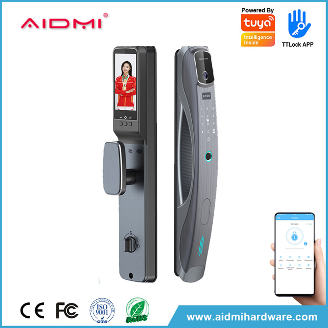 Aidmi 3D reconocimiento facial WIFI APP Cerradura Inteligente clave contraseña tarjeta Cerradura de puerta Inteligente huella digital Cerradura de puerta Digital con cámara