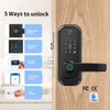 ADM-J001Pro Smart Life Tuya App Wifi cerradura de puerta inteligente Digital escáner biométrico de huellas dactilares contraseña cerradura inteligente