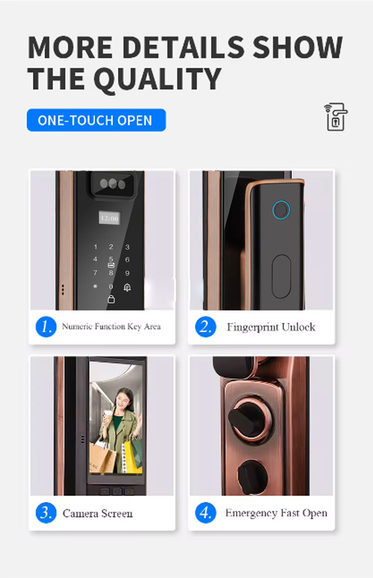 cerradura de puerta con aplicación TuYa 